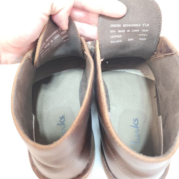 Clarks Men’s Desert Chukka Boots 8.5 Brown Leather Weathered Retro Heritage main image 14